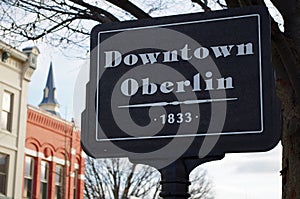 Downtown Oberlin Sign