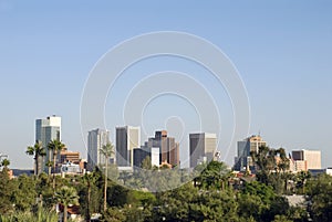 Downtown Phoenix Arizona City Skyline