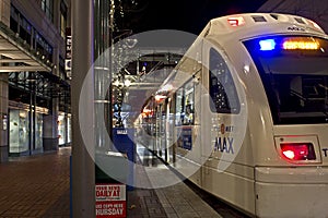 Downtown Portland Oregon Max Train