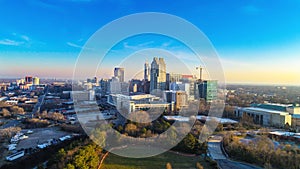 Downtown Raleigh, North Carolina, USA Skyline Aerial