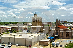 Downtown Salina, Kansas on a Sunny Day