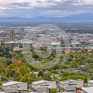 Downtown Salt Lake City Utah landscape and skyline