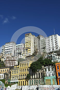 Downtown Salvador Brazil Skyline of Crumbling Infrastructure