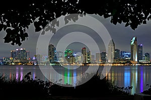 Downtown San Diego Skyline from Bayview Park