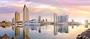 Downtown San Diego skyline in California, USA