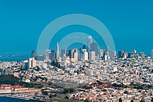 Downtown San Francisco aerial view