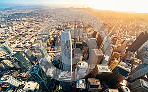 Downtown San Francisco aerial view