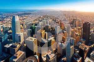 Downtown San Francisco aerial view