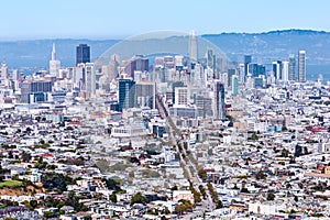 Downtown San Francisco skyline, California