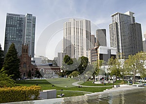 Downtown of San Francisco, Yerba Buena Park, San Francisco, California, USA