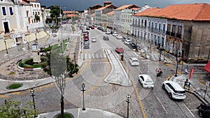 Downtown Sao Luis Maranhao at Northeast Brazil. Tourism landmark of city.