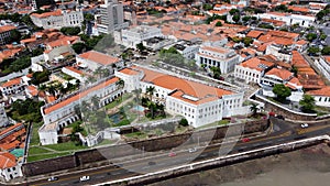 Downtown Sao Luis Maranhao at Northeast Brazil. Tourism landmark of city.