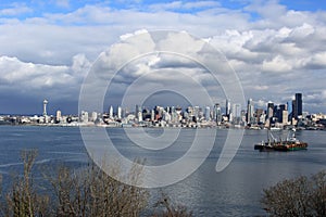 Downtown Seattle as seen From Alki Point