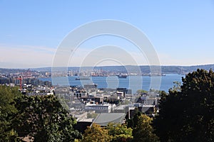 Downtown Seattle and space needle from Kerry park