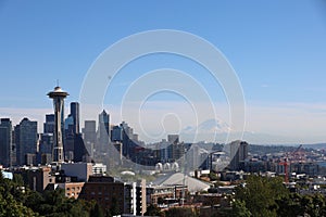 Downtown Seattle and space needle from Kerry park