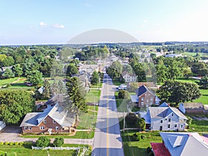 Downtown Shrewsbury, Pennsylvania Homes in Summer in Southern Yo