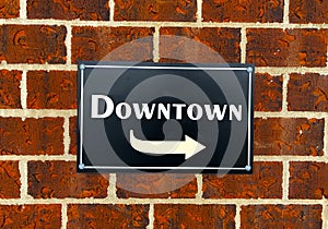 Downtown sign.