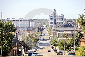 Downtown of Sioux Fall, South Dakota. photo