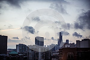 Downtown skyline Chicago