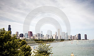 Downtown skyline Chicago