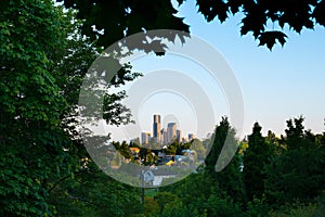 Downtown skyline and Mount Baker neighborhood