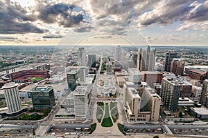 Downtown St. Louis from the Arch