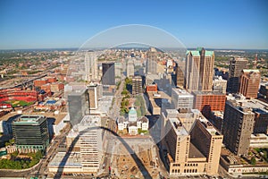 Downtown St Louis, MO with the Old Courthouse