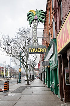 TORONTO, ONTARIO, CANADA - MAY 17, 2020: CITY OF TORONTO DURING COVID-19 PANDEMIC.