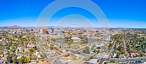 Downtown Tempe, Arizona, USA Drone Skyline Aerial