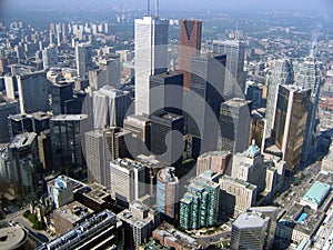 Downtown Toronto - aerial view