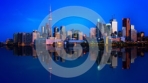 Downtown Toronto Skyline Reflection