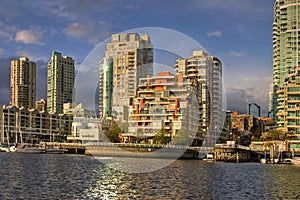 Downtown Vancouver condos at False Creek