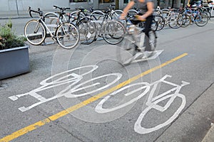 Downtown Vancouver Cycle Path