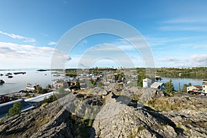 Downtown of Yellowknife viewed from Bush Pilot`s Monument