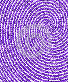 Downward Spiral in Purple