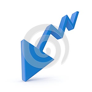 Downward trend arrow