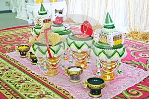 dowry for thai wedding photo