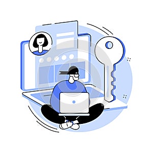 Doxing abstract concept vector illustration.