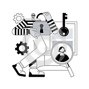 Doxing abstract concept vector illustration.