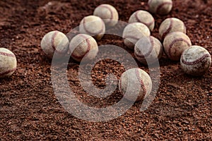 Dozens of baseballs