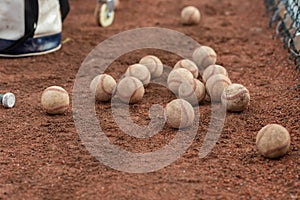 Dozens of baseballs