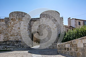 `DoÃÂ±a Urraca` door in city walls of Zamora, Spain. photo