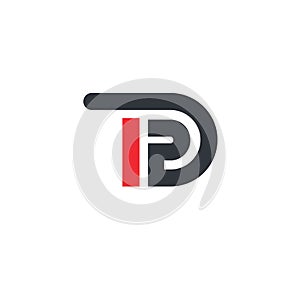 DP or IDP  letter  icon illustration vector concept