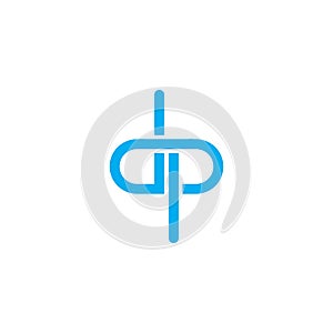 dp letter logo vector icon illustration