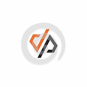 DP Logo Design. DP Icon Vecctor Illustration