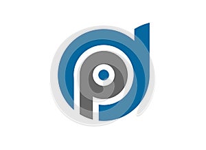 dp pd logo icon template