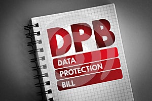 DPB - Data Protection Bill acronym