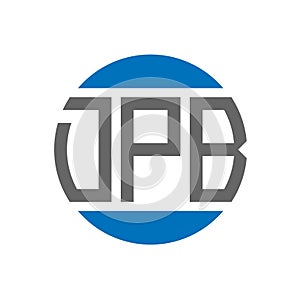 DPB letter logo design on white background. DPB creative initials circle logo concept