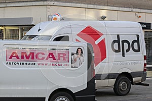 DPD And Amcar Van At Amterdam The Netherlands 16-12-2020