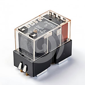 DPDT Relay isolated on a white background